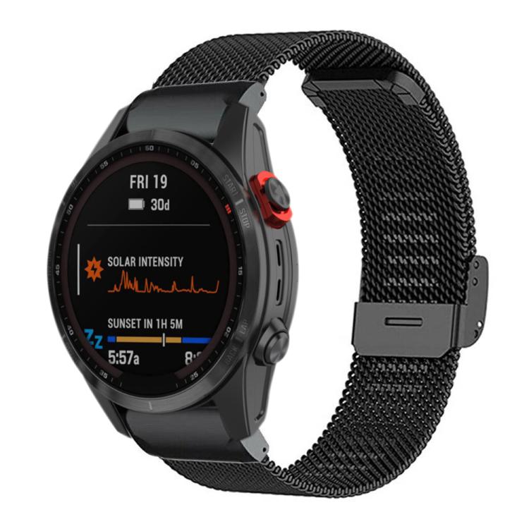 xDfind Milanese Metal Buckle Watch Band, For Garmin Fenix 8/7X/6X/5X 26mm