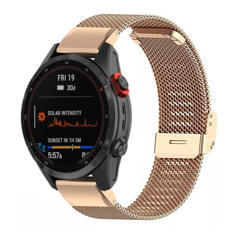 xDfind Milanese Metal Buckle Watch Band, For Garmin Fenix 8/7X/6X/5X 26mm
