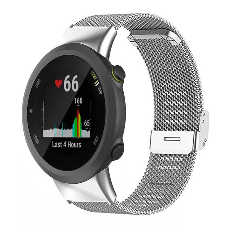 xDfind Milanese Metal Buckle Watch Band, For Garmin Forerunner 45/45S/Swim2 18mm, For Garmin Forerunner 220/735/735XT/230/235 20mm