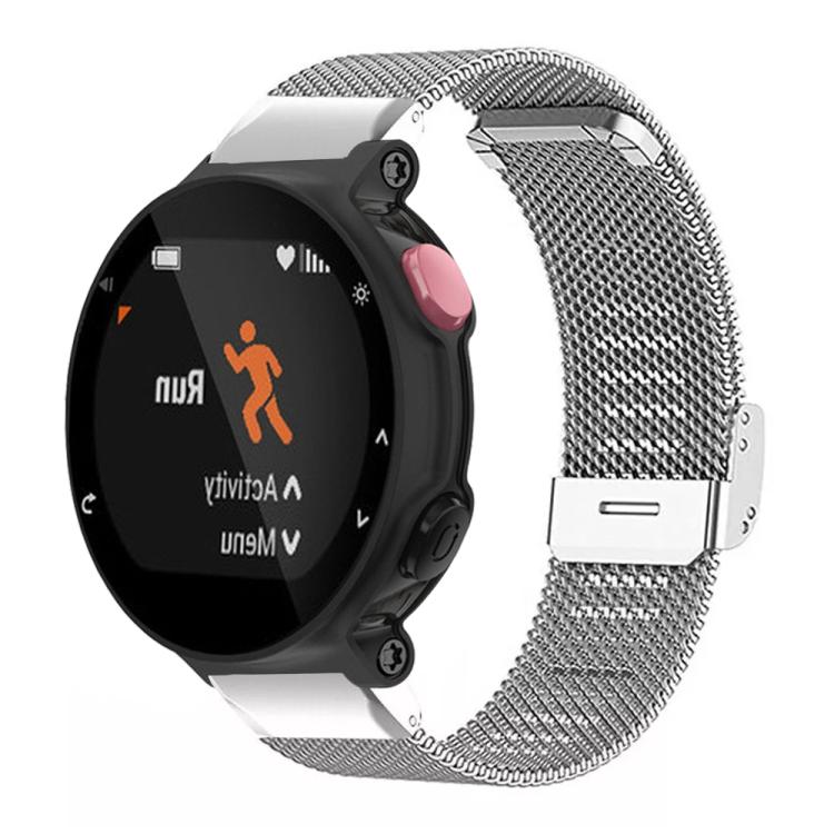 xDfind Milanese Metal Buckle Watch Band, For Garmin Forerunner 45/45S/Swim2 18mm, For Garmin Forerunner 220/735/735XT/230/235 20mm