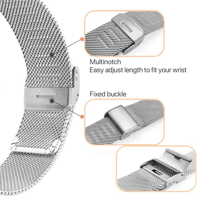 xDfind Milanese Metal Buckle Watch Band, For Xiaomi Smart Band 10 / 9 / 8 NFC