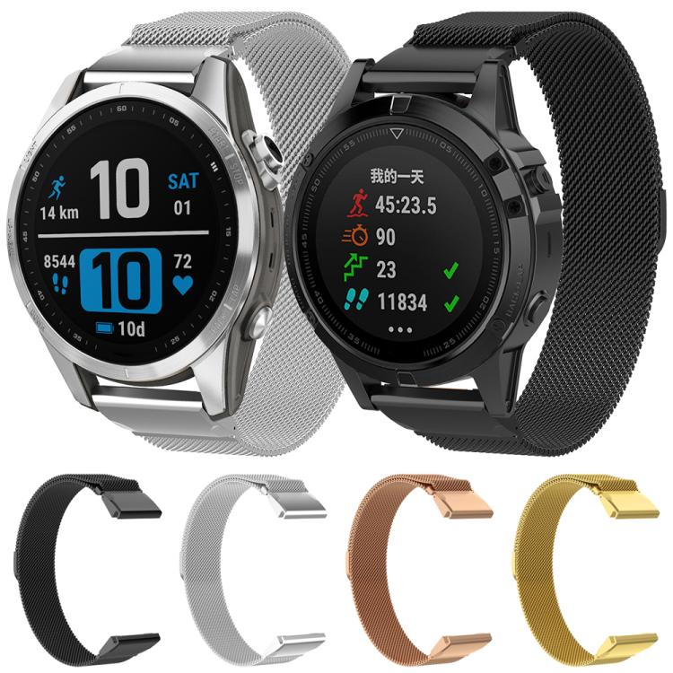 xDfind Milanese Quick Fit Metal Watch Band, For Garmin Fenix 8/7X/6X/5X 26mm