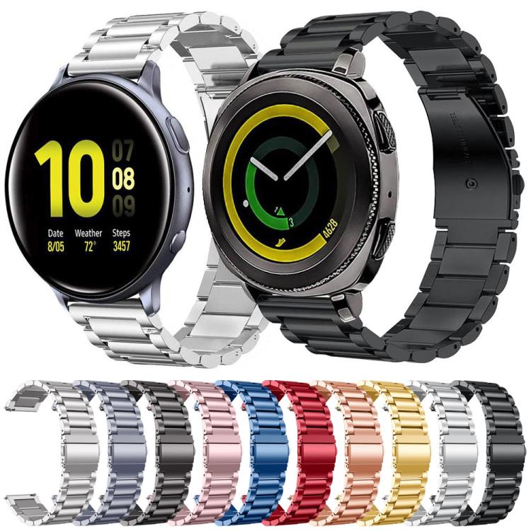 xDfind Three Beads Stainless Steel Watch Band, 18mm