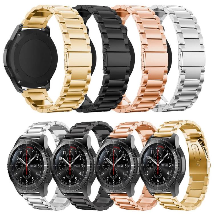 xDfind Three Beads Stainless Steel Watch Band, 20mm