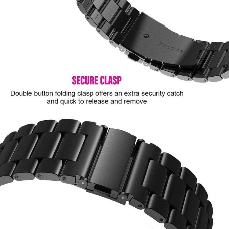 xDfind Three Beads Stainless Steel Watch Band, 14mm