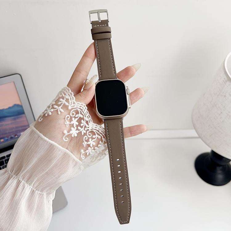 xDfind Black Shark Fine Grain Leather Watch Band