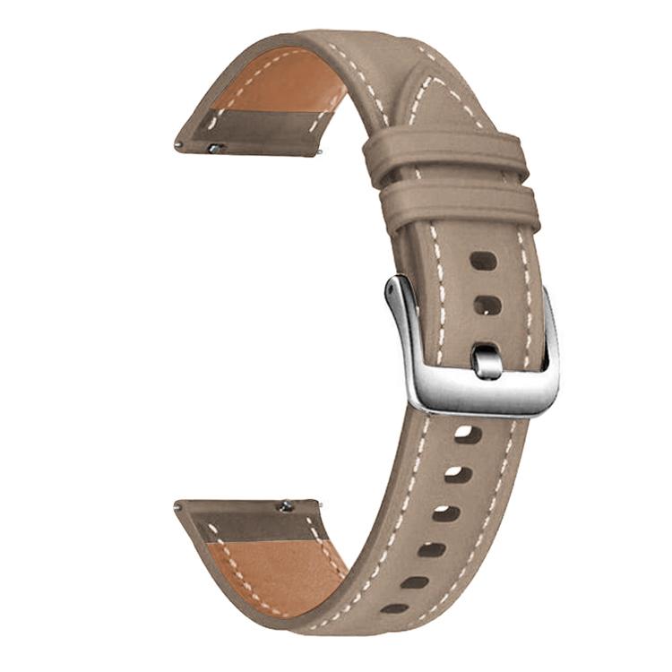 xDfind Flat Head Black Shark Fine Grain Leather Watch Band, 20mm