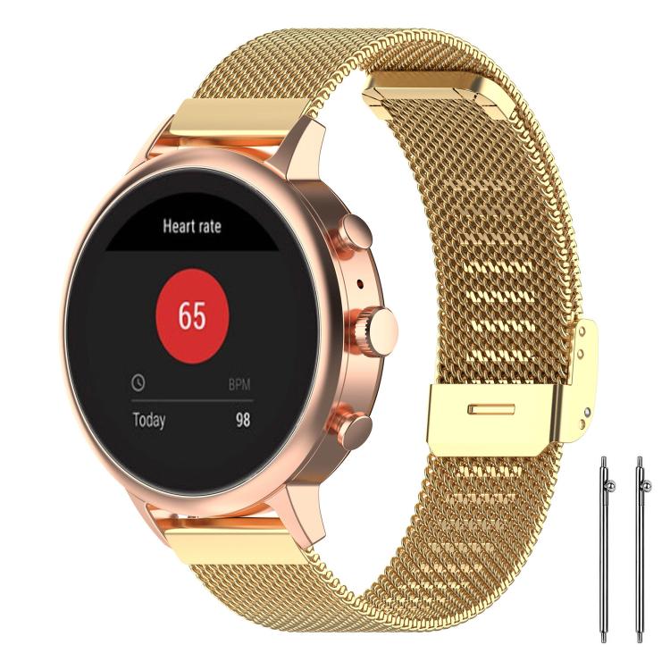 xDfind Buckle Metal Mesh Watch Band, 18mm