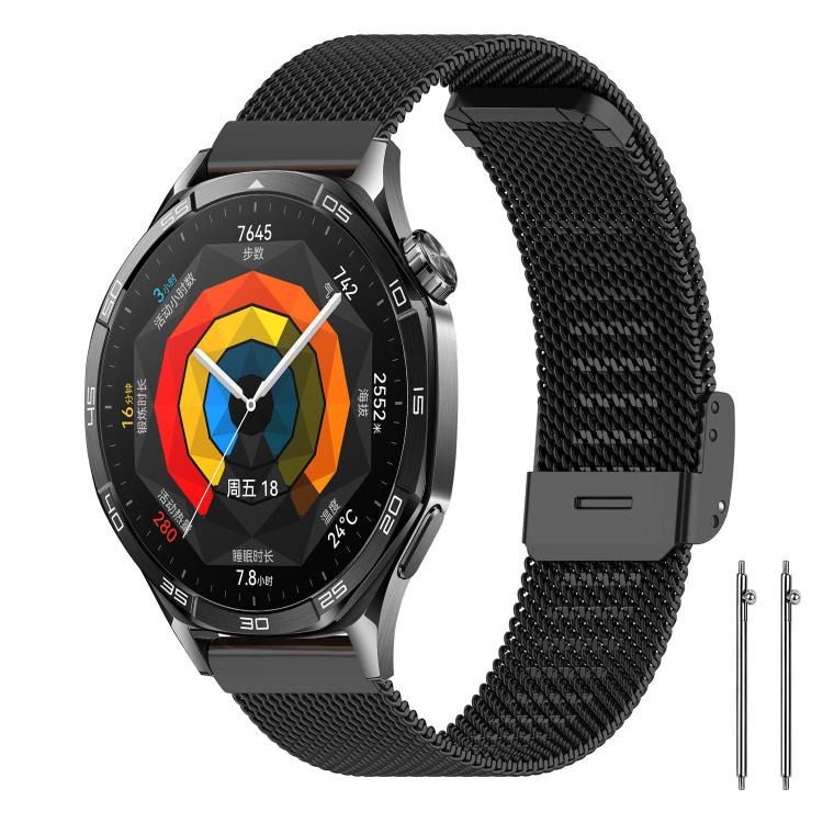 xDfind Buckle Metal Mesh Watch Band, 22mm