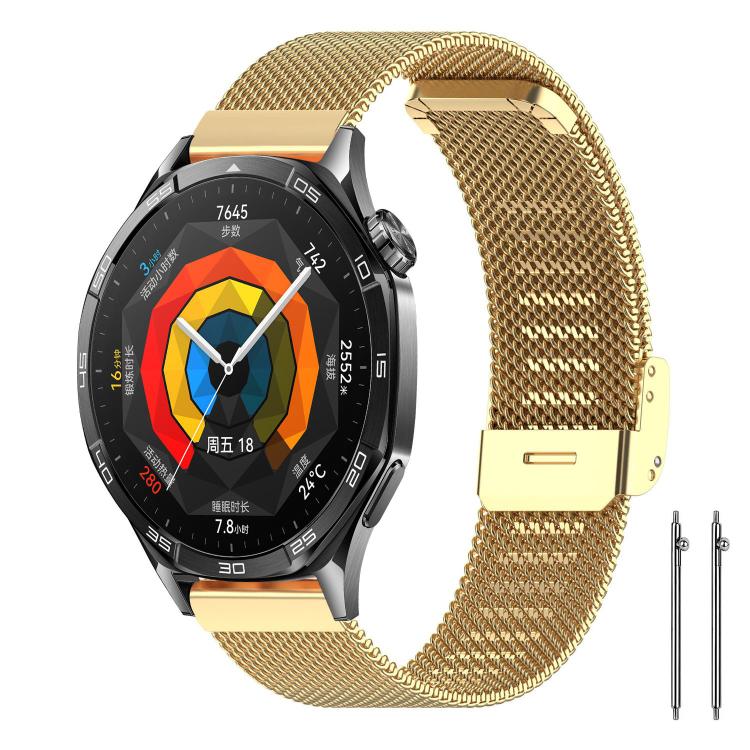 xDfind Buckle Metal Mesh Watch Band, 22mm