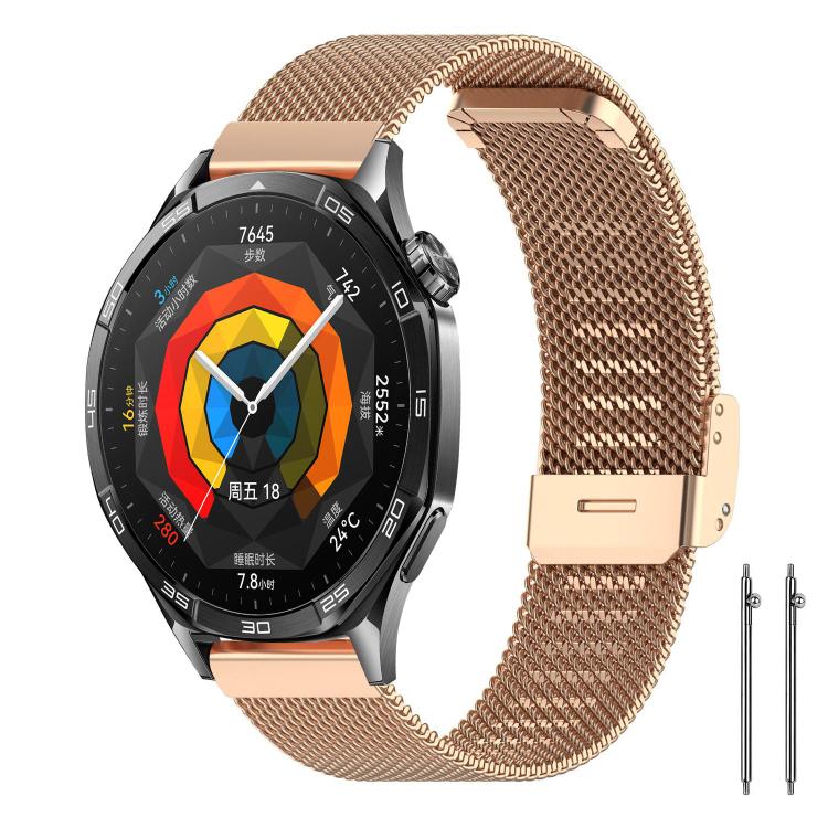 xDfind Buckle Metal Mesh Watch Band, 22mm