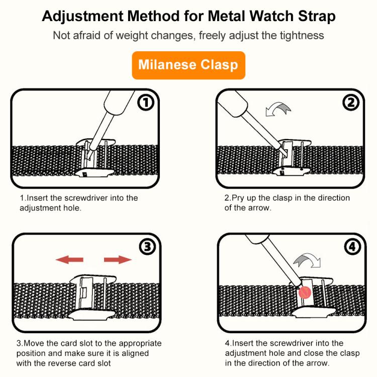 xDfind Buckle Metal Mesh Watch Band