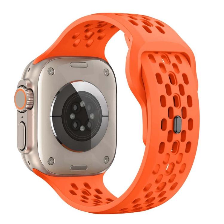 xDfind Mesh Reverse Buckle Silicone Watch Band, For Apple Watch 46mm / 49mm / 45mm / 44mm