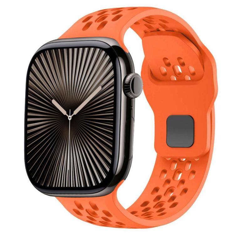 xDfind Mesh Reverse Buckle Silicone Watch Band, For Apple Watch 42mm / 41mm / 40mm / 38mm