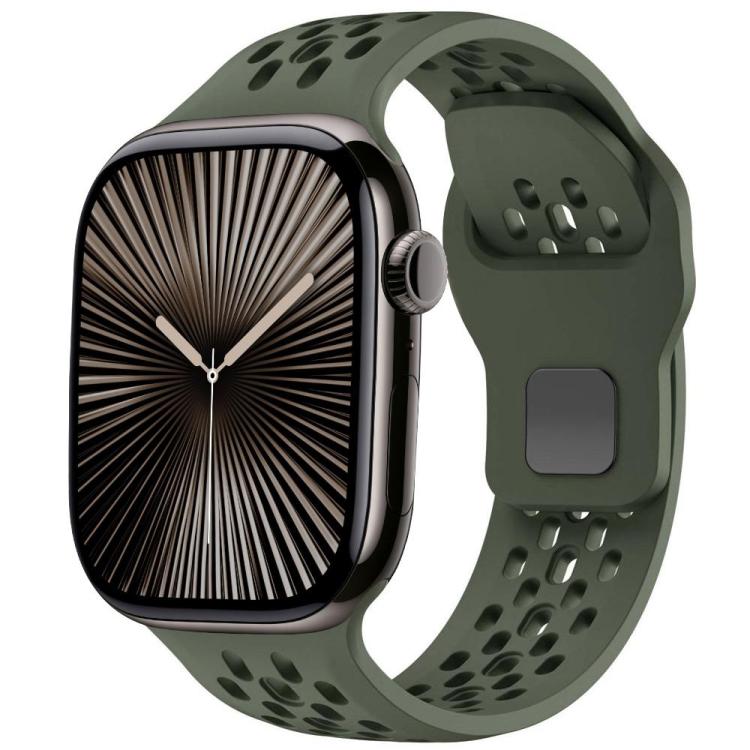 xDfind Mesh Reverse Buckle Silicone Watch Band, For Apple Watch 42mm / 41mm / 40mm / 38mm