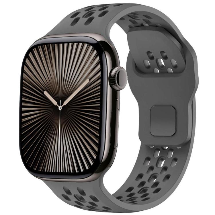 xDfind Mesh Reverse Buckle Silicone Watch Band, For Apple Watch 42mm / 41mm / 40mm / 38mm