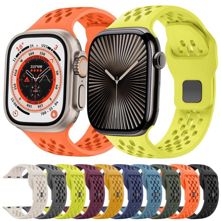 xDfind Mesh Reverse Buckle Silicone Watch Band, For Apple Watch 46mm / 49mm / 45mm / 44mm