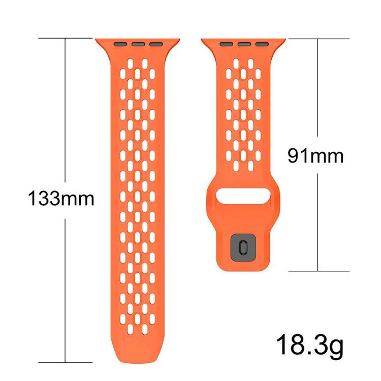 xDfind Mesh Reverse Buckle Silicone Watch Band, For Apple Watch 46mm / 49mm / 45mm / 44mm