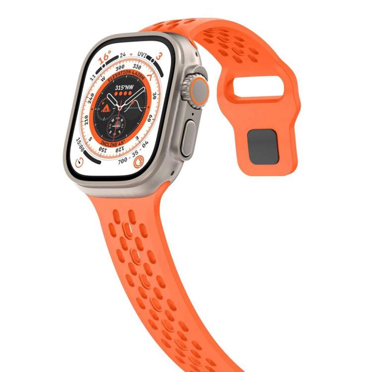xDfind Mesh Reverse Buckle Silicone Watch Band, For Apple Watch 46mm / 49mm / 45mm / 44mm