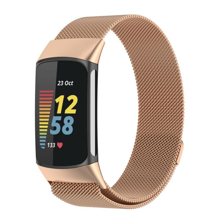 For Fitbit Charge 5 xDfind Milanese Magnetic Metal Watch Band, L