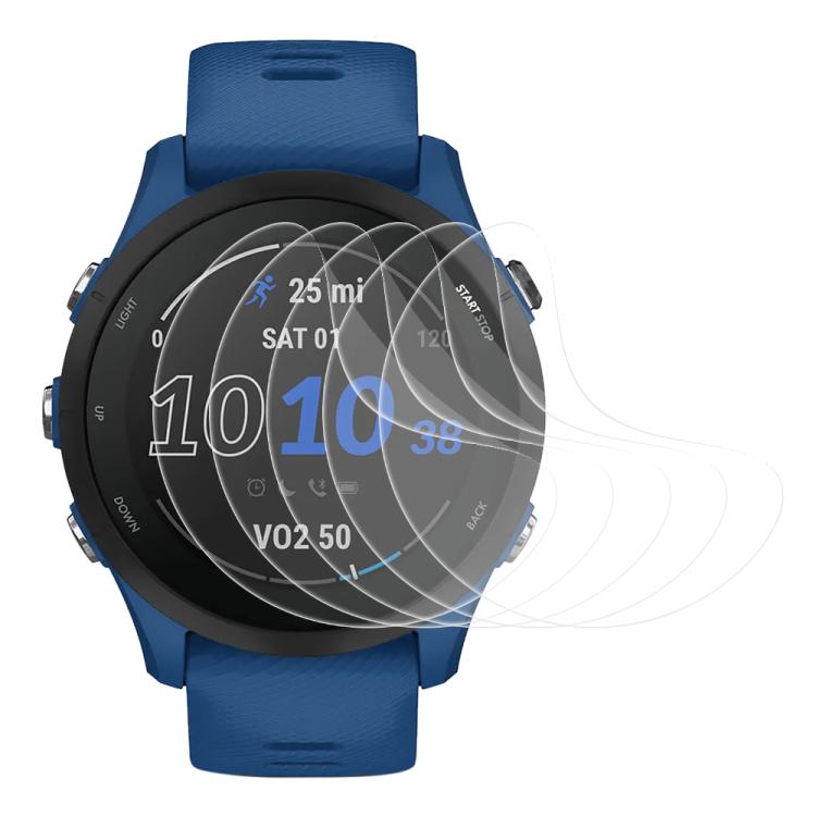 5pcs xDfind Soft Hydrogel Film Full Cover Front Protector, For Garmin Forerunner 265S 42mm, For Garmin Forerunner 265 44mm, For Garmin Forerunner 255, For Garmin Forerunner 955, For Garmin Venu SQ