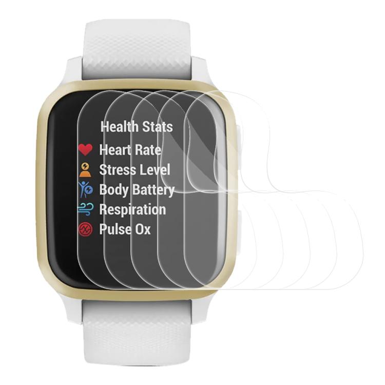 5pcs xDfind Soft Hydrogel Film Full Cover Front Protector, For Garmin Forerunner 265S 42mm, For Garmin Forerunner 265 44mm, For Garmin Forerunner 255, For Garmin Forerunner 955, For Garmin Venu SQ