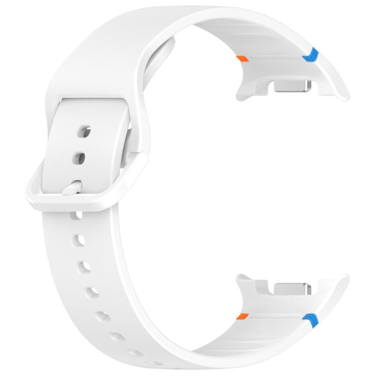 For Samsung Galaxy Watch8 Classic 46mm / Watch8 44mm / 40mm xDfind Stitched Solid Color Silicone Watch Band