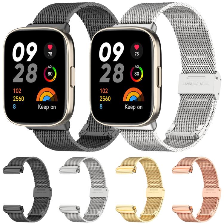 xDfind Buckle Metal Steel Mesh Watch Band, For Redmi Watch 3