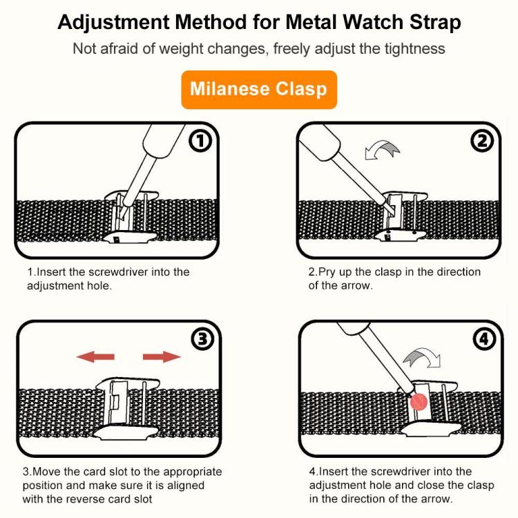 xDfind Buckle Metal Steel Mesh Watch Band