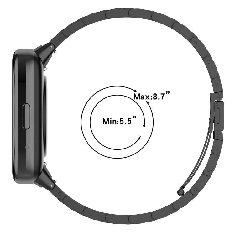 xDfind Three-Bead Stainless Steel Metal Watch Band, For Redmi Watch 3