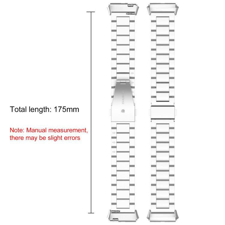 xDfind Three-Bead Stainless Steel Metal Watch Band