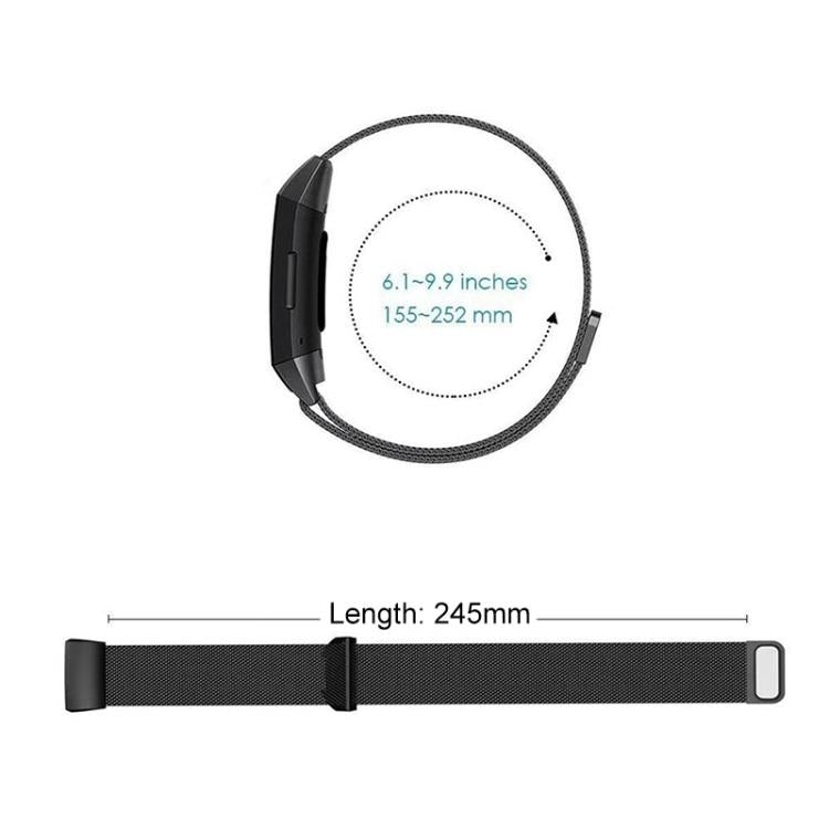xDfind Milanese Magnetic Stainless Steel Watch Band, For Fitbit Charge 3 / 4