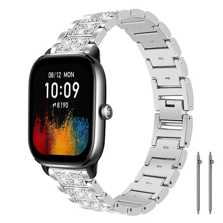 xDfind Diamond Jewelry Steel Watch Band, 20mm For Amazfit Active 2 / GTS4 Mini