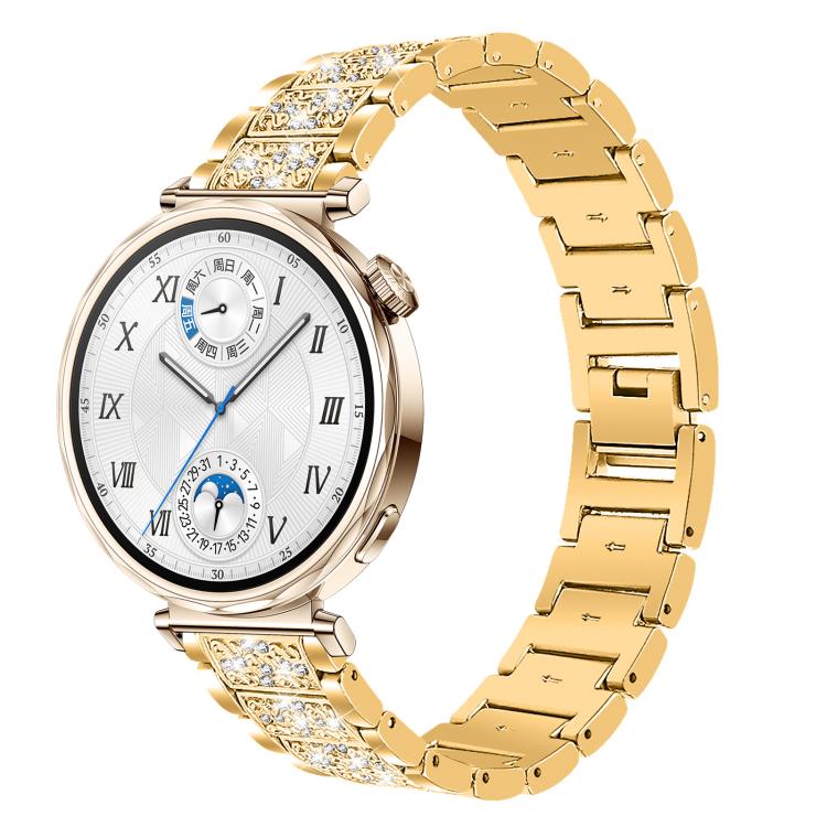 xDfind Diamond Jewelry Steel Watch Band, 18mm For Huawei GT5/GT4 41mm / OPPO Watch X2 Mini