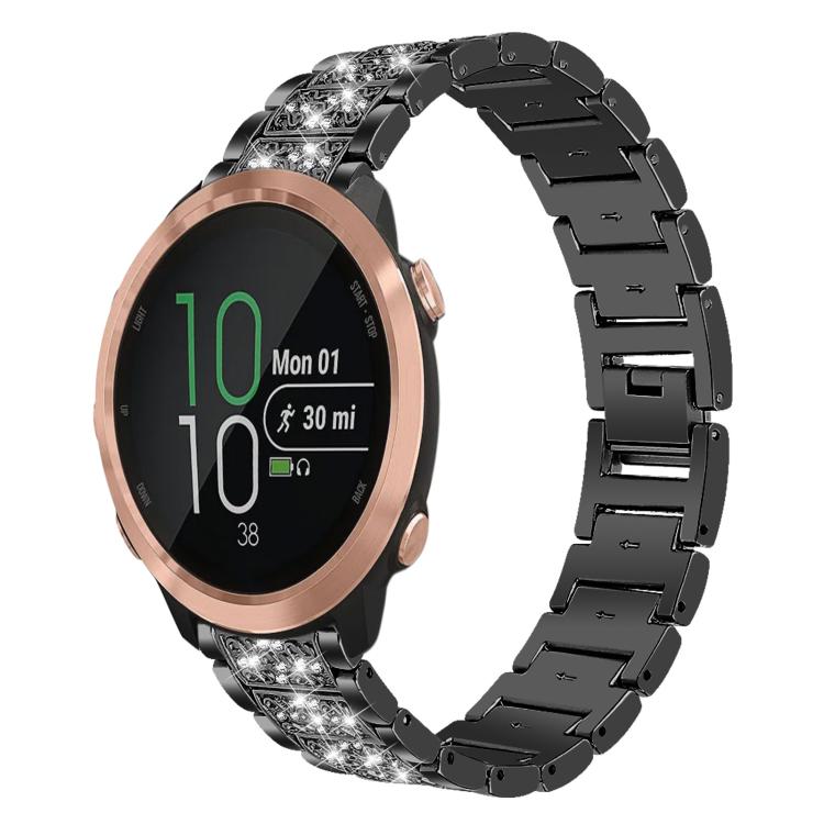xDfind Diamond Jewelry Steel Watch Band, 20mm For Garmin Forerunner 570 42mm/245/645/158