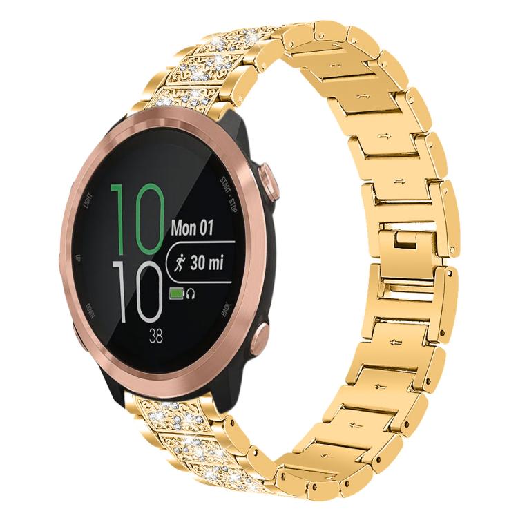 xDfind Diamond Jewelry Steel Watch Band, 20mm For Garmin Forerunner 570 42mm/245/645/158
