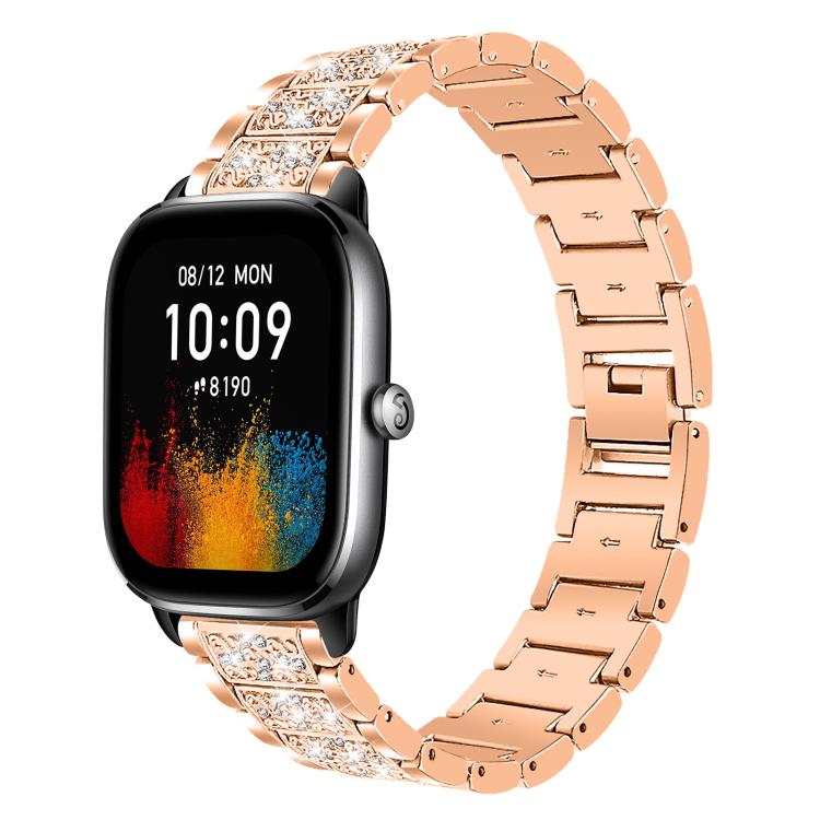 xDfind Diamond Jewelry Steel Watch Band, 20mm For Amazfit GTS4 mini/GTS3/2/2E/GT2 mini