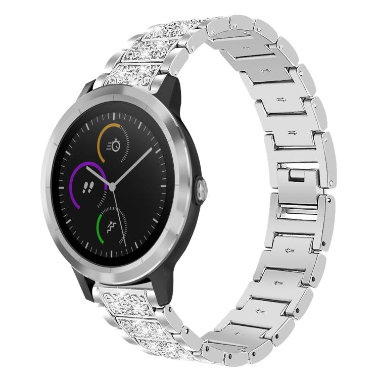 xDfind Diamond Jewelry Steel Watch Band, 20mm For Garmin GarminMove Sport / vivoactive3
