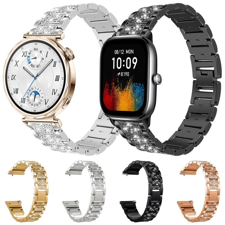 xDfind Diamond Jewelry Steel Watch Band, 12mm