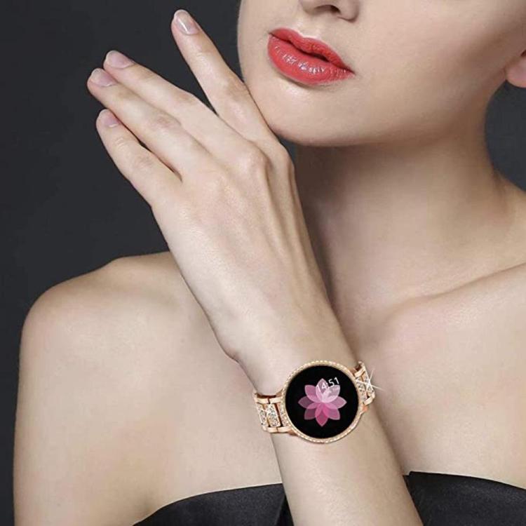 xDfind Diamond Jewelry Steel Watch Band, 20mm For Xiaomi Haylou RS4 Plus LS11