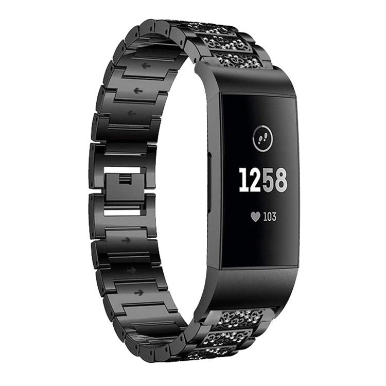 xDfind Diamond Jewelry Stainless Steel Watch Band, For Fitbit Charge 4 / 3 18mm
