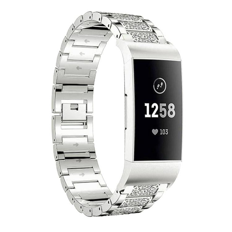 xDfind Diamond Jewelry Stainless Steel Watch Band, For Fitbit Charge 4 / 3 18mm