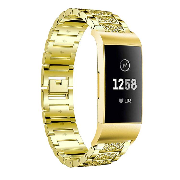 xDfind Diamond Jewelry Stainless Steel Watch Band, For Fitbit Charge 4 / 3 18mm