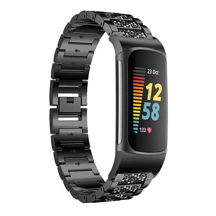 xDfind Diamond Jewelry Stainless Steel Watch Band, For Fitbit Charge 6 / 5 18mm