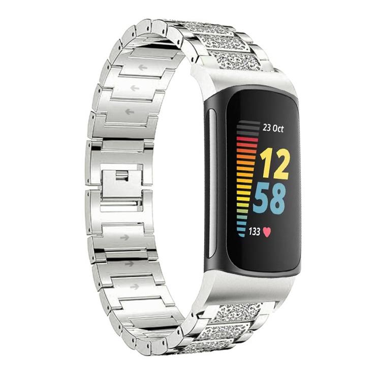 xDfind Diamond Jewelry Stainless Steel Watch Band, For Fitbit Charge 6 / 5 18mm