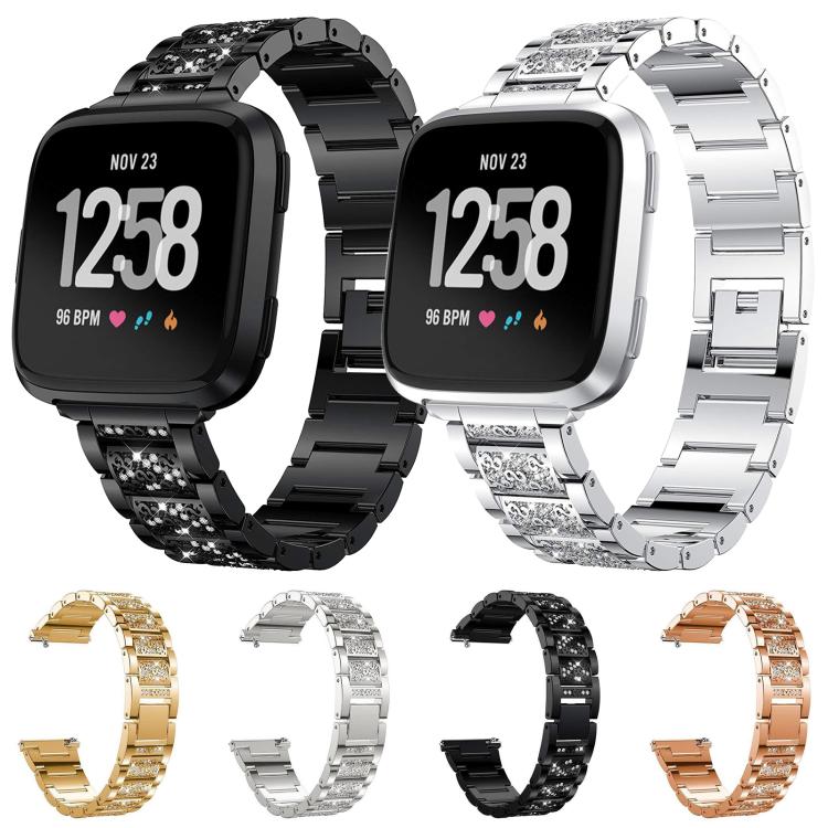 xDfind Diamond Jewelry Stainless Steel Watch Band, For Fitbit Versa 4 / 3 / Sense2 / 1 20mm