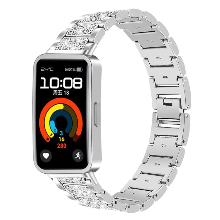 xDfind Diamond Jewelry Stainless Steel Watch Band, For Huawei Band 10 / 9 / 8 14mm