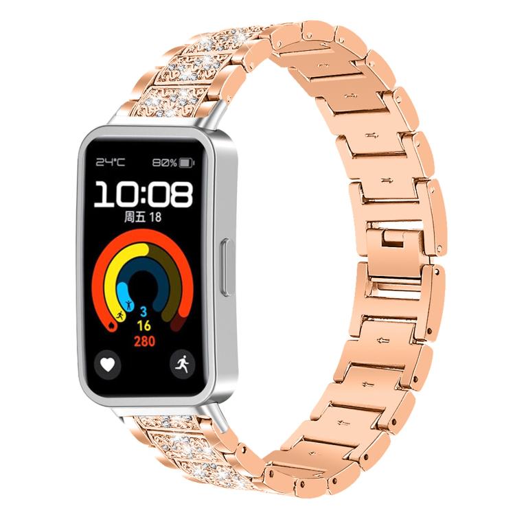 xDfind Diamond Jewelry Stainless Steel Watch Band, For Huawei Band 10 / 9 / 8 14mm