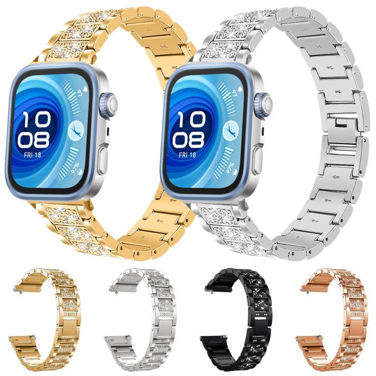 xDfind Diamond Jewelry Stainless Steel Watch Band, For Huawei Band 10 / 9 / 8 14mm