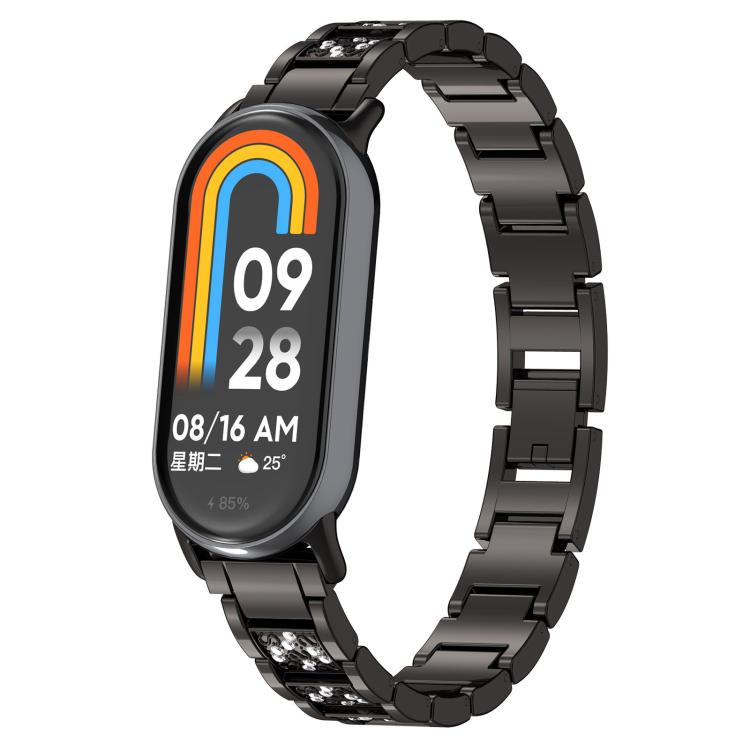 xDfind Diamond Jewelry Stainless Steel Watch Band, For Xiaomi Smart Band 10 / 9 / 8 / NFC 14mm